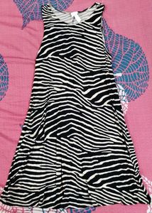 H&M Y2K TRENDY Zebra Print Tank Dress XS