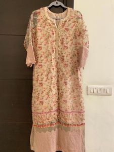 Beautiful Floral Organza Kurta