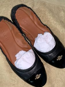 Coach Bellies Black With Golden Logo