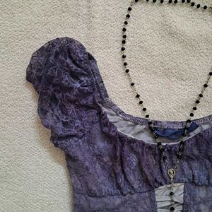 Y2K Vintage Gothic Lace Corset Top
