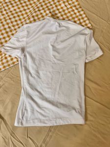 White H&amp;M Basic Tee