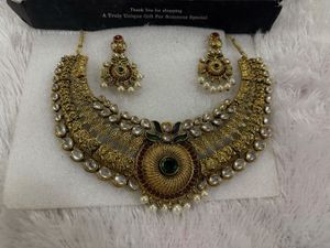 Zaveri Pearls Beautiful Necklace With Earrings