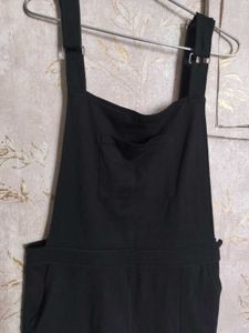Black Dungaree Overalls