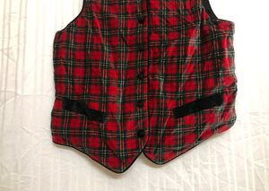 Hunt Club Red Printed Waistcoat