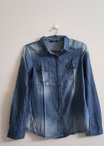 Denim Blue Shirt For Women