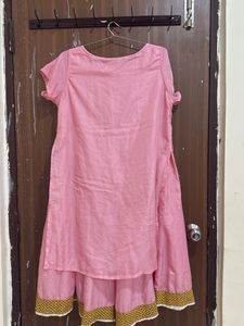 Pink Embroidered Kurta Set