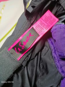 (1409)Elegant Purple &amp; Black Corset