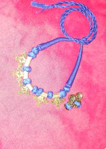 Blue Thread Necklace