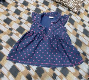 Mee Mee Baby Frock Blue Color