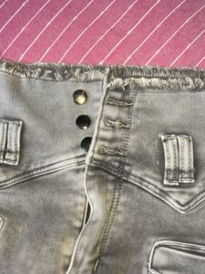 Distressed High-Waisted Jeans