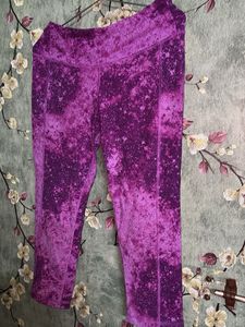 Purple Active Wear Gym Leggings