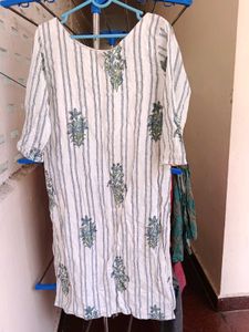Striped Floral Print Tunic