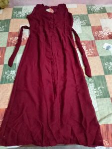Stylish Maroon Maxi Dress