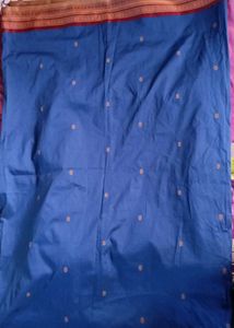 Elegant Blue Cotton Saree