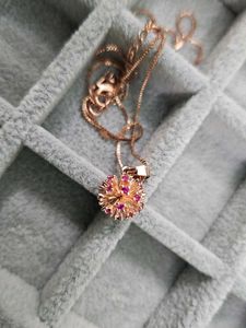 Rose Gold Anti Tarnish Chain Pendent