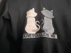 Cute Cat Print Hoodie