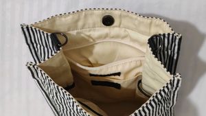 Transparent &amp; Striped Bag: Monsoon Essential