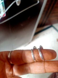Gemstone Silver toe Rings