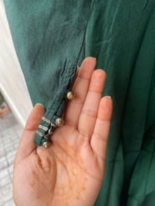 Green Embroidered Top