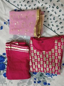 💓💓💓Heavy Pink 💗💗Three Piece Sharara Set