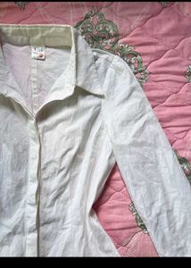White Fitted Button Down Shirt