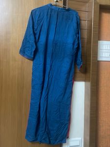 Blue Embroidered Kurta