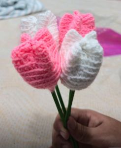 Tulips Crocheted