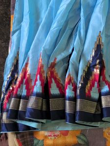 Beautiful sky blue combination lehanga