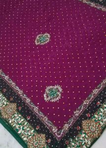Very Heavy Work Saree ✨