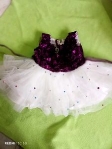 Cute Purple &amp; White Dress