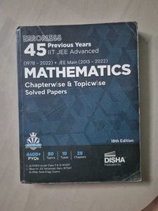DISHA MATHEMATICS AND PHYSICS JEE ADV 45 YEARS PYQ