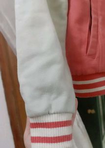 Pink New York Yankees Varsity Jacket+1🆓hand Bag