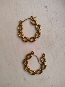 Gold Chain Link Earrings