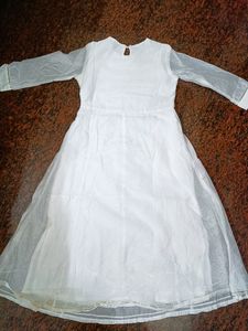 Pure White Angel Georgette Anarkali