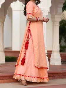 Aaheli Darshikha Peach Lehenga Coverup XXL