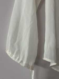 Off White Frill Top