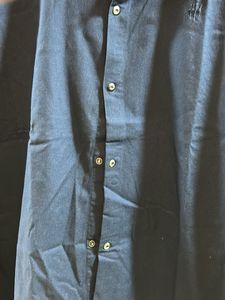 Mens Navy Blue Plain Shirt