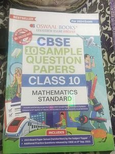 Oswal Sample Paper For Class 10th Mathematics