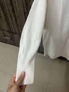 Off White Woollen Top