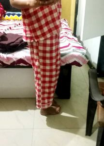 Red Checkered Pajama Set