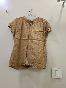 Tan Casual Top