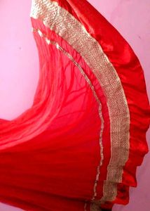 ✨ Elegant Red Anarkali Gown