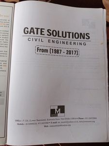 Civil Engineering GATE IES Master 2018
