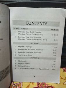 B.ed Entrance Examination Guide
