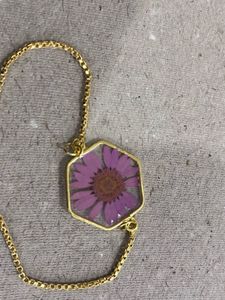 Handmade Gold Flower Bracelet