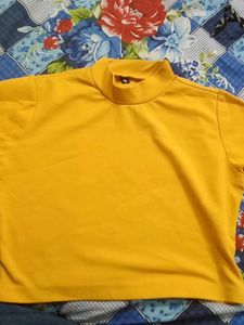 Yellow Crop Top
