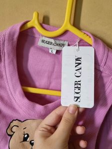 Back Cut Out Teddy Top