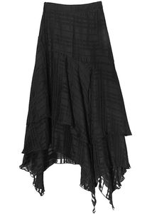 Gothic Vampire-core Asymmetrical Skirt
