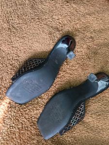 stelatoes Stylish Black Embellished Heels uk 4