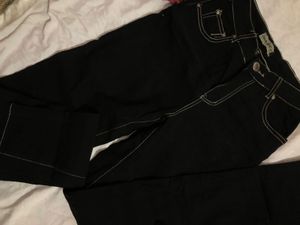 Black Thread Details Denim 🎀💖